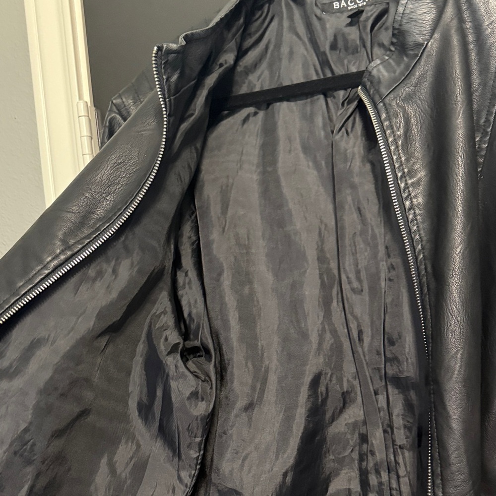 Baccini Black Jacket with Silver Zippers - Picture 4 of 5